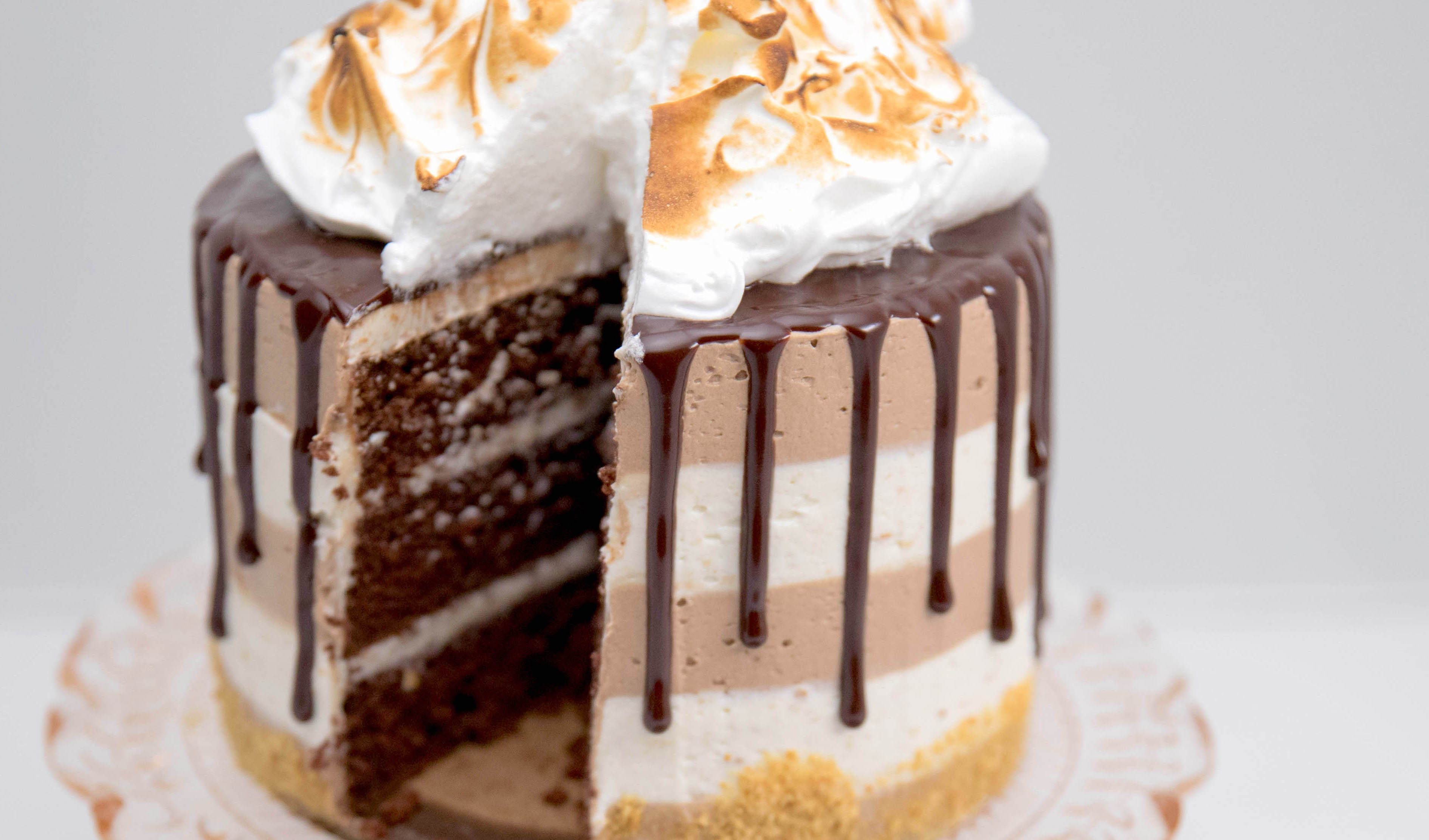 S'MORES DRIP CAKE