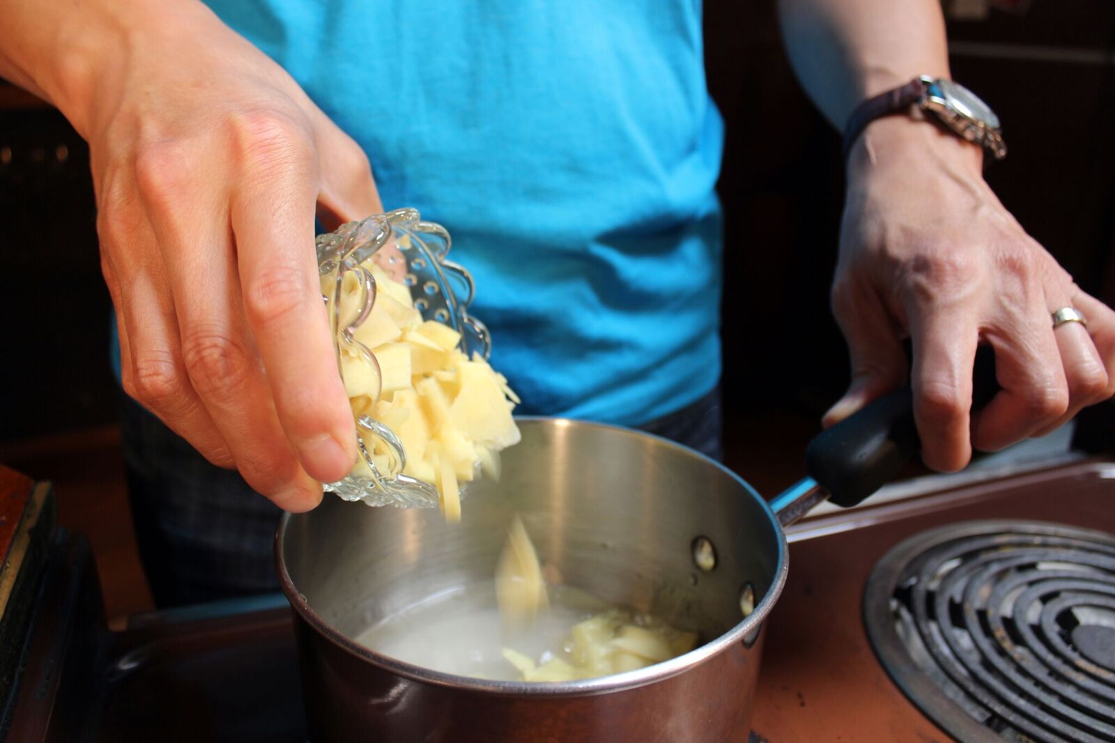 Add Ginger to Pot