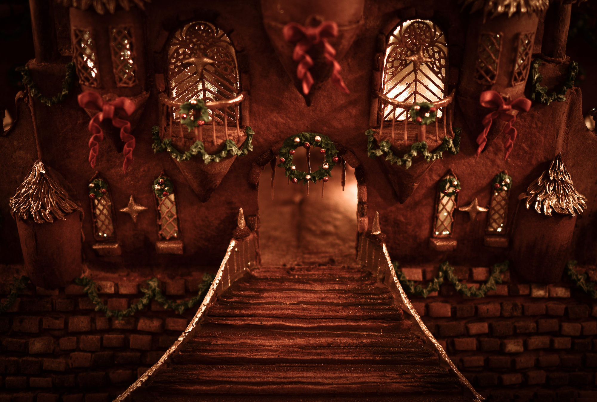 Gingerbread doorway